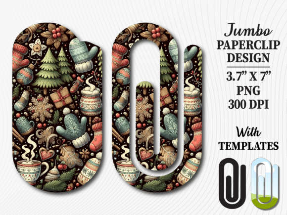 Cozy Christmas Winter Jumbo Paperclip
