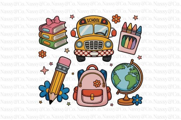 Elevate Your Craft Projects with the Coquette School Supplies Bows Pink PNG