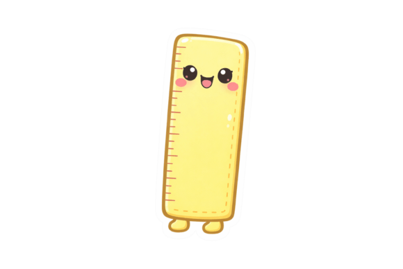 Kawaii School Ruler Sticker