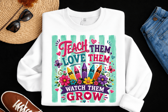 Teach Them Love Them PNG, Watch Them PNG