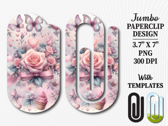 The Art of the Shabby Chic Rose Garden Jumbo Paperclip: Elevating Everyday Stationery