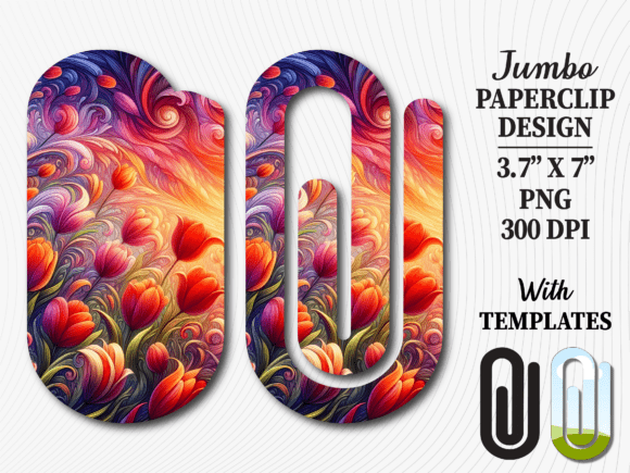 Transforming Office Essentials: The Artistry of the Tulip Floral Art Jumbo Paperclip Design